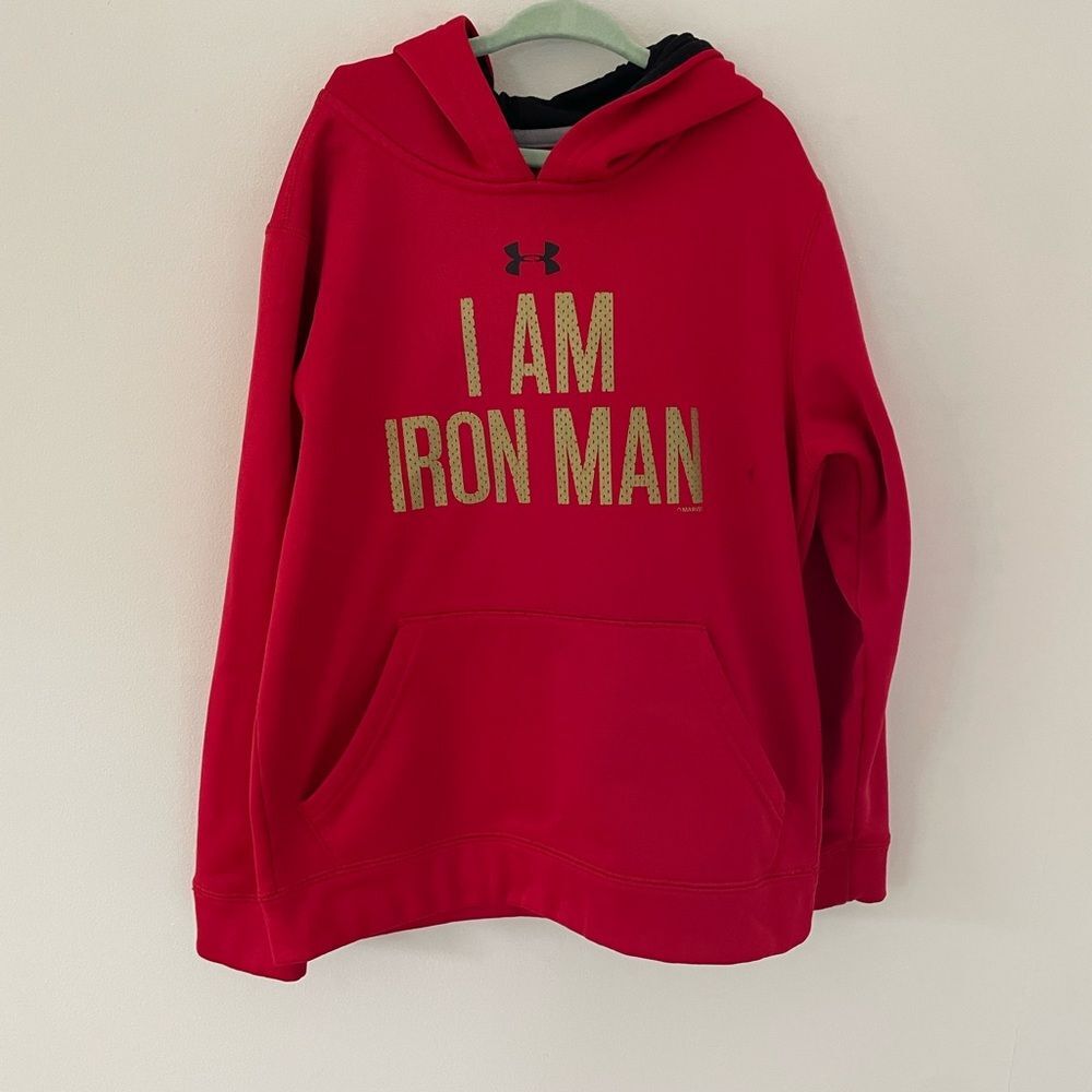 Under armour - I AM IRON MAN SWEATSHIRT size youth XS